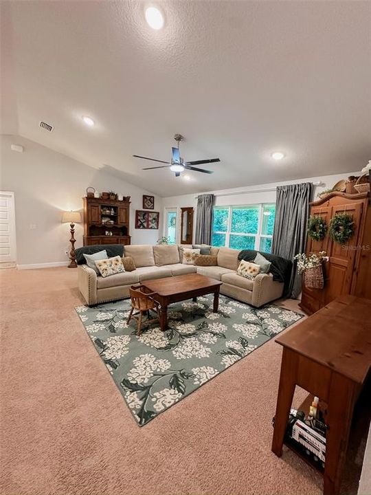 Living Room towards Back Patio