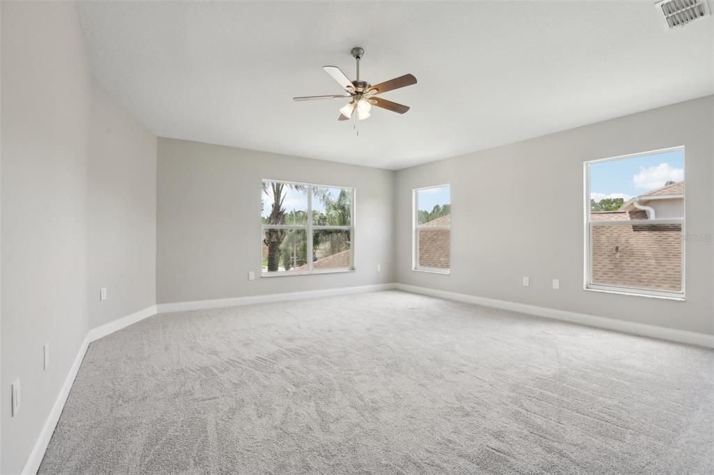 Primary bedroom on the second floor