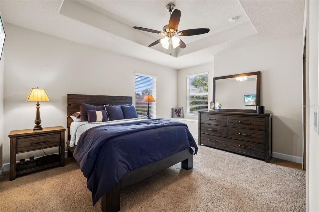 bedroom #2, built-in bench seating with storage