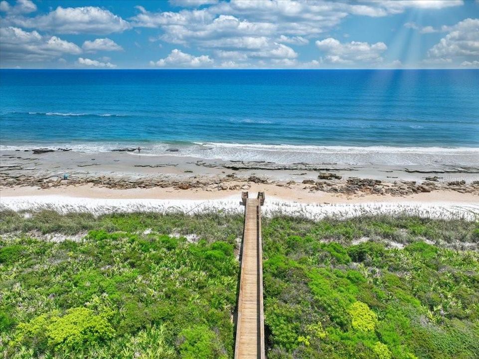 Private access to the beach.