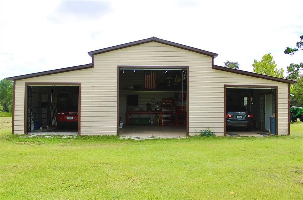 Three car garage