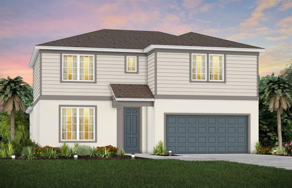 Exterior Design. Artistic rendering for this new construction home. Pictures are for illustrative purposes only. Elevations, colors and options may vary.