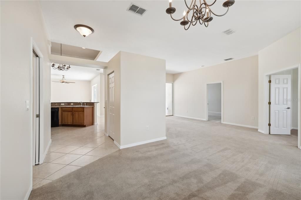 Dining room and living room