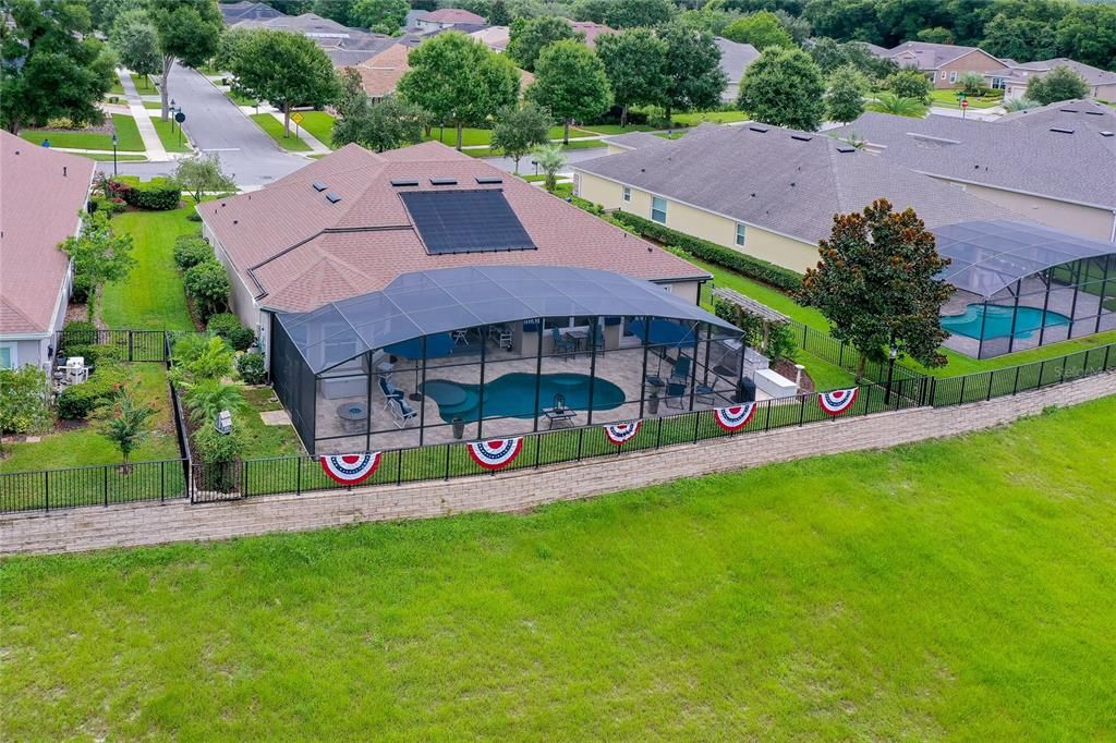 Home overlooks the 17th fairway