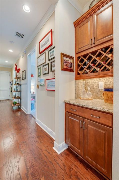 Hallway to laundry and garage