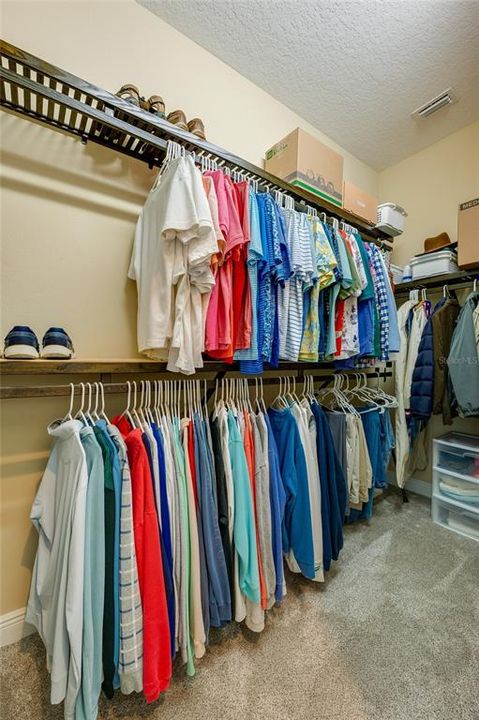 His closet