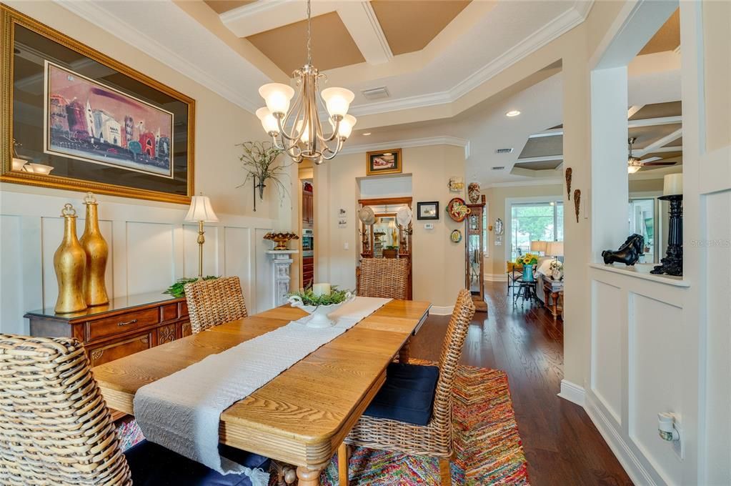 Dining room toward kitchen