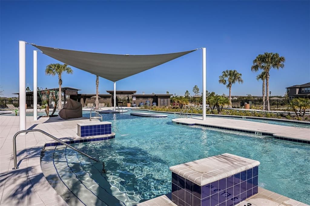 Master Community Pool Area with Sun Shade