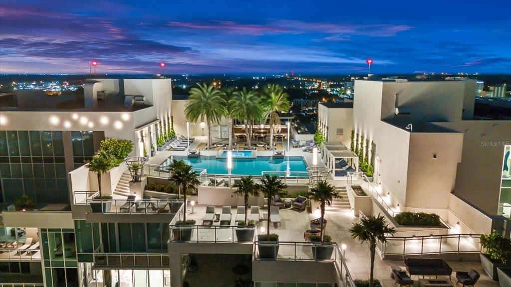 Rooftop Resort Style Pool and Lounge