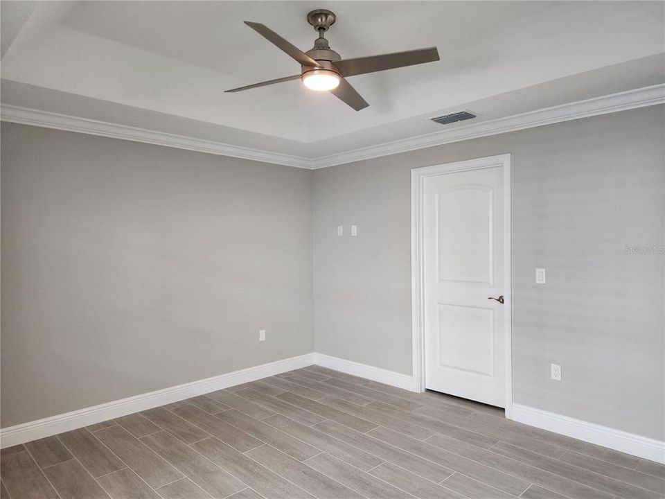 Primary Bedroom with tray ceiling