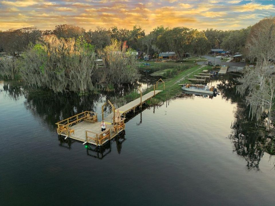 Boat Ramp and Marina Across the Street on Lake Panasoffkee