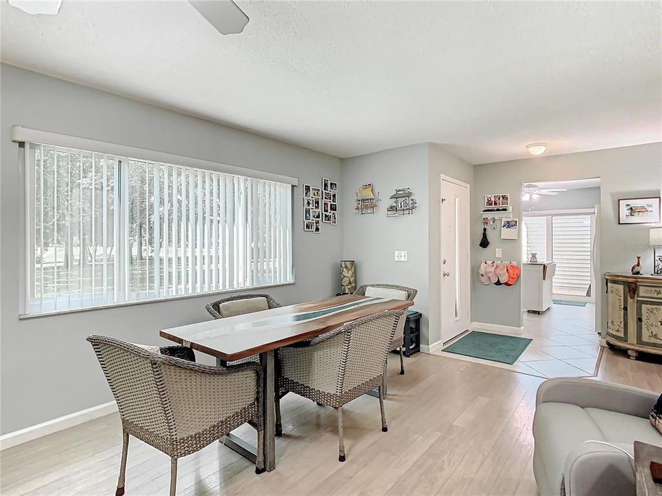 Dining room towards kitchen