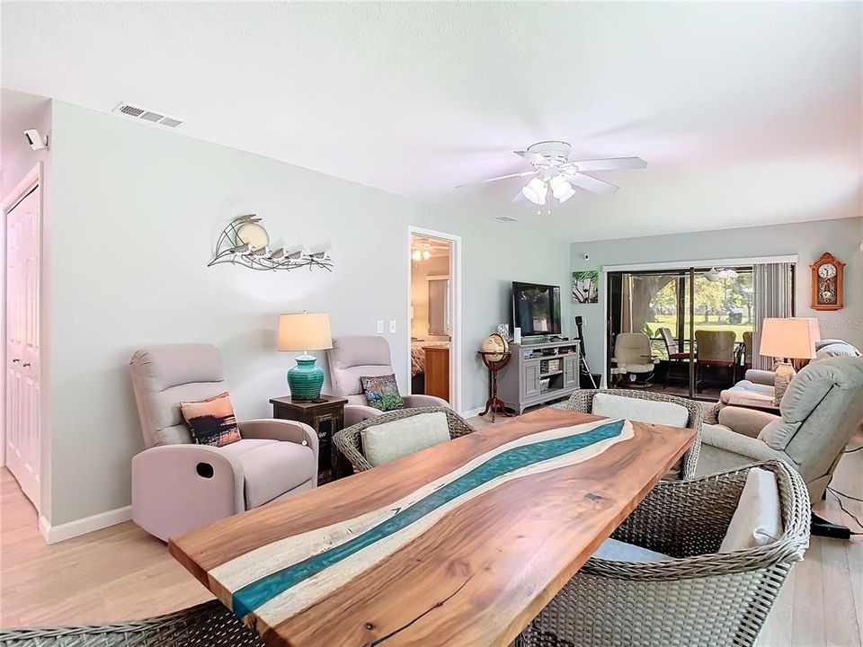 Dining room towards living room