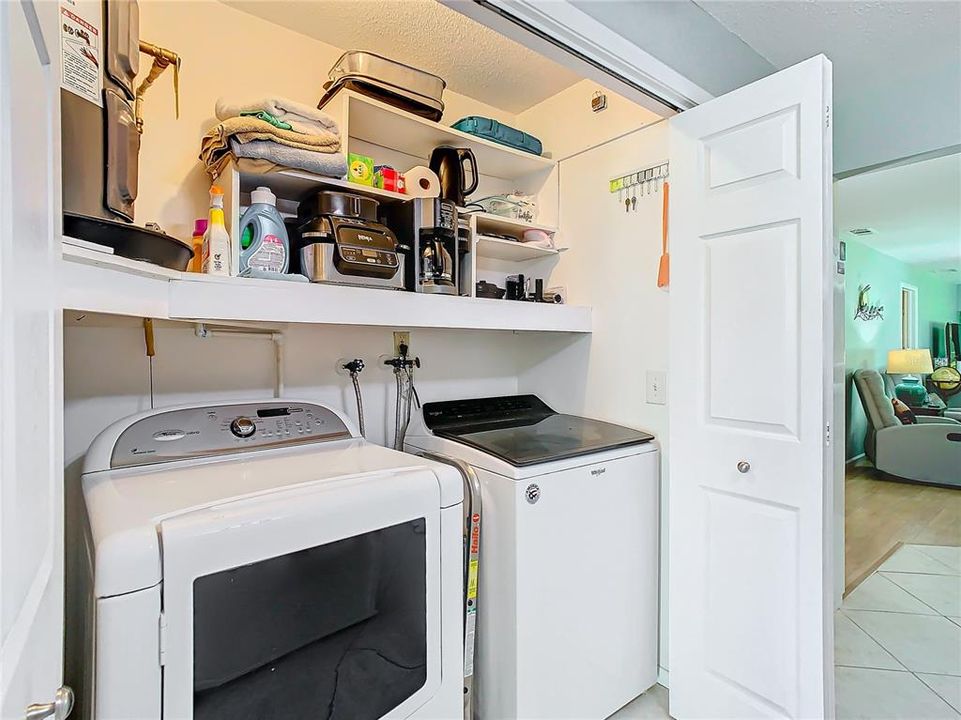 Washer/dryer in kitchen