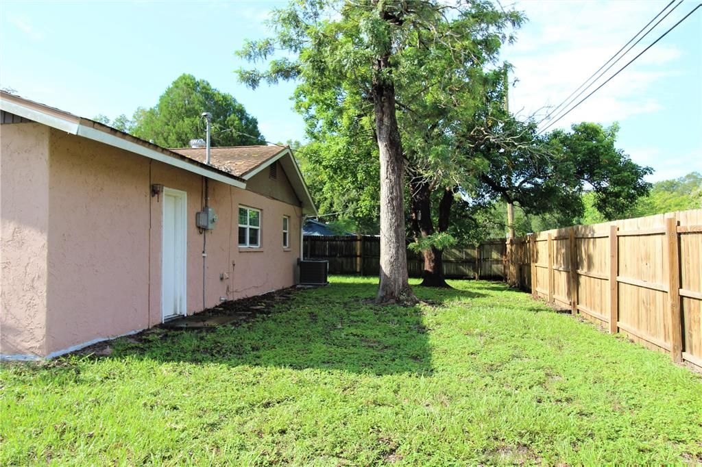 Fenced Backyard