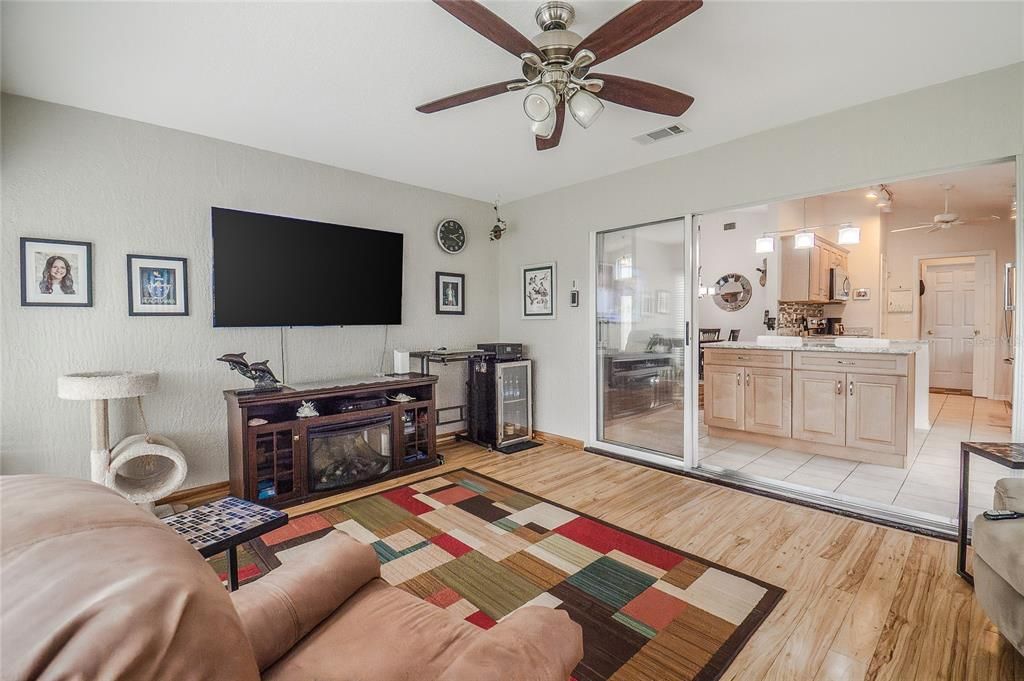 Sunroom looking onto Dinette/Kitchen