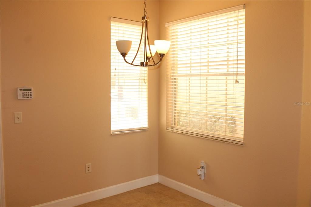 Breakfast nook in kitchen