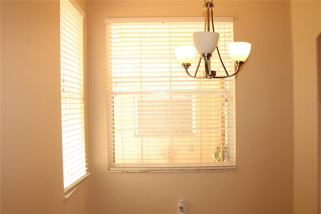 Breakfast nook in kitchen