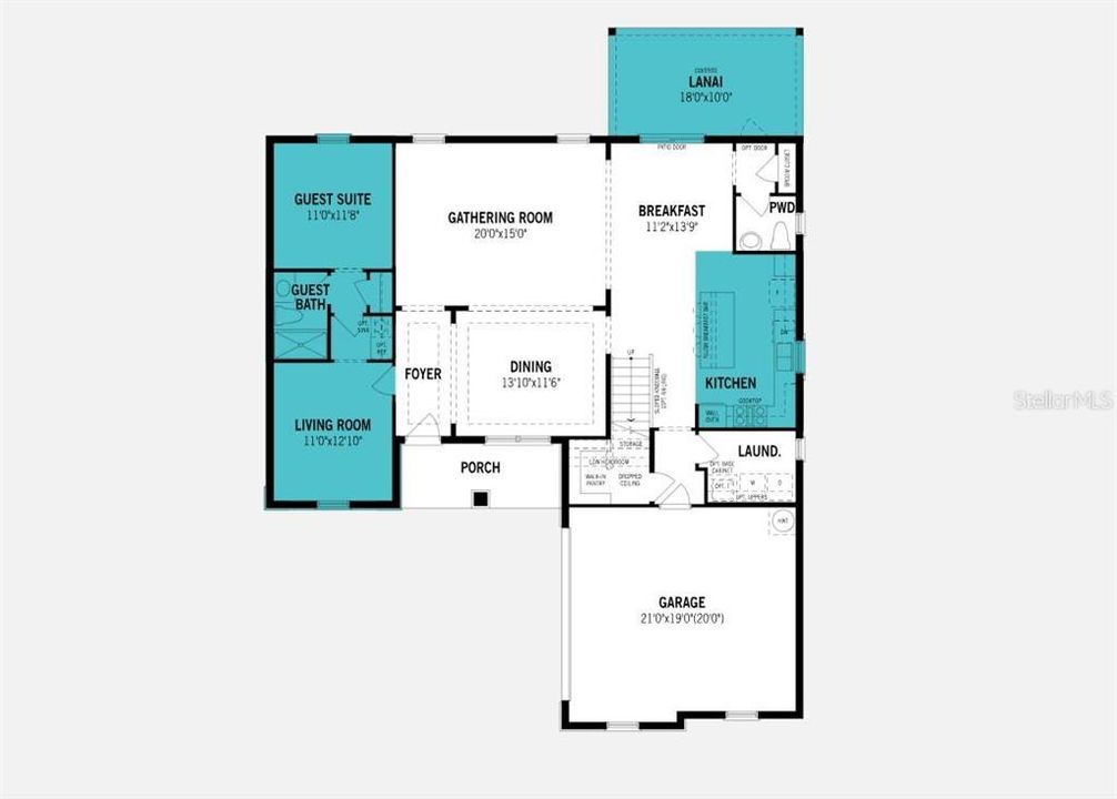 Pensacola Floorplan - First Floor