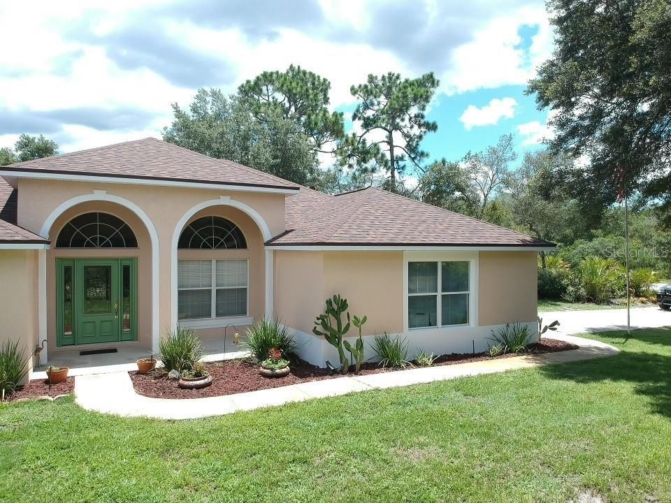 Walkway towards front door