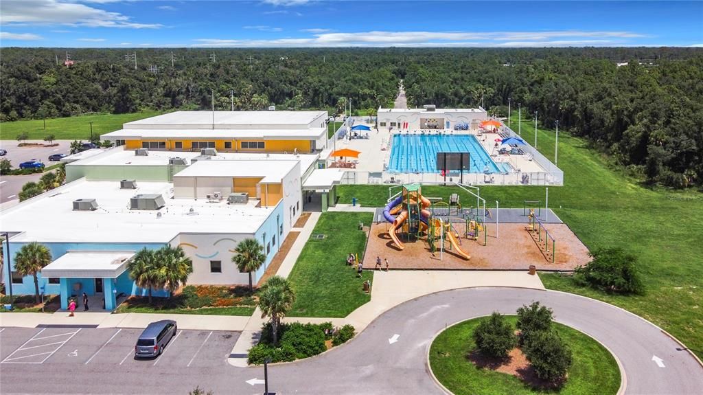 Centennial Park Recreation Center and playground.