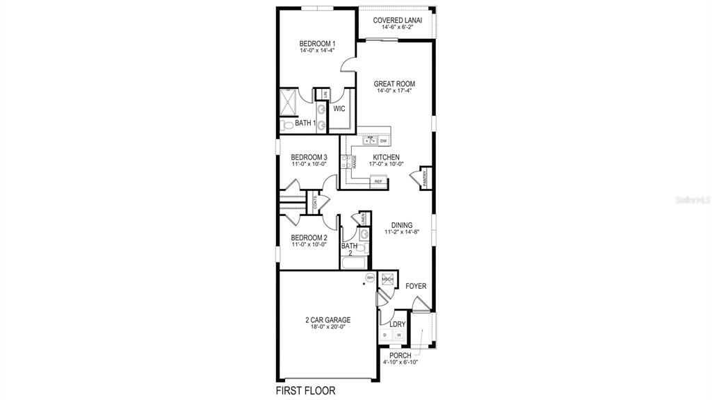 Active With Contract: $302,990 (3 beds, 2 baths, 1504 Square Feet)