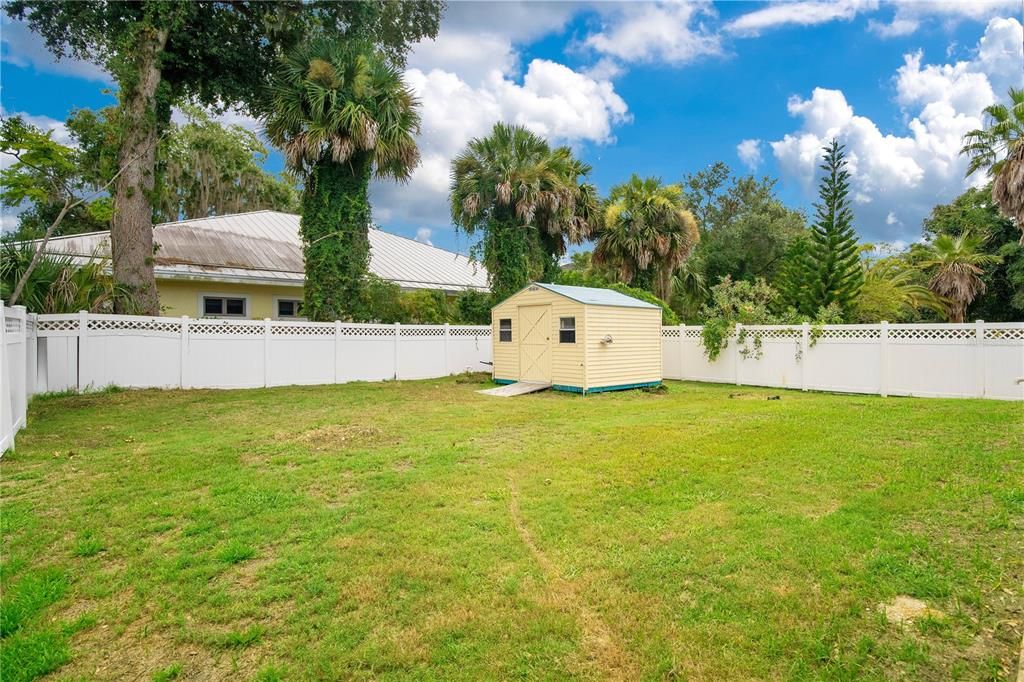 Backyard with Shed