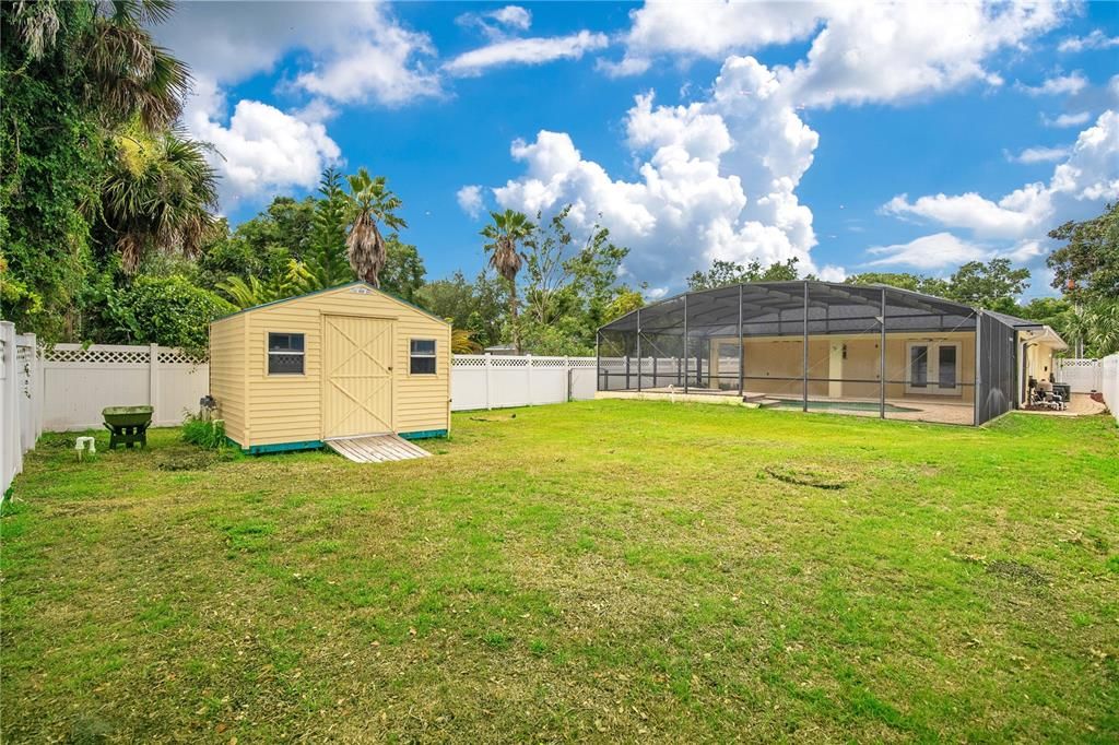 Backyard with Shed