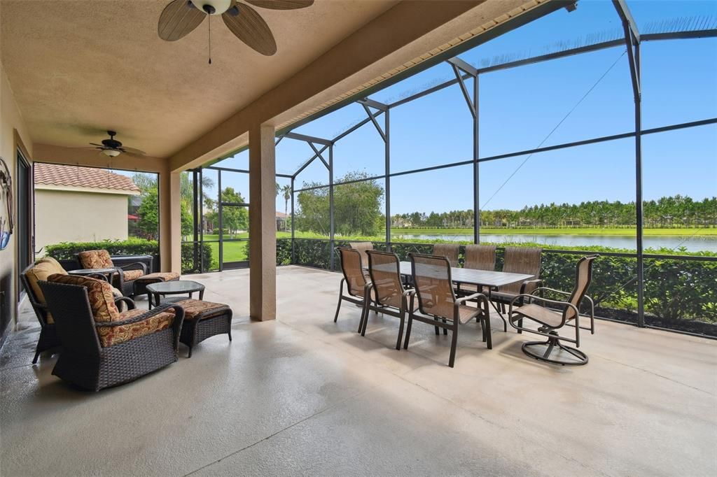 Covered and Extended Screened Lanai with the Great View!