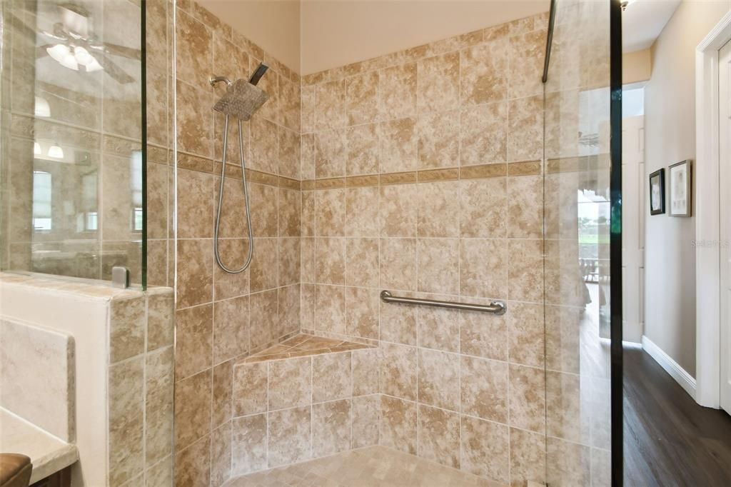 Large Primary Bathroom Shower