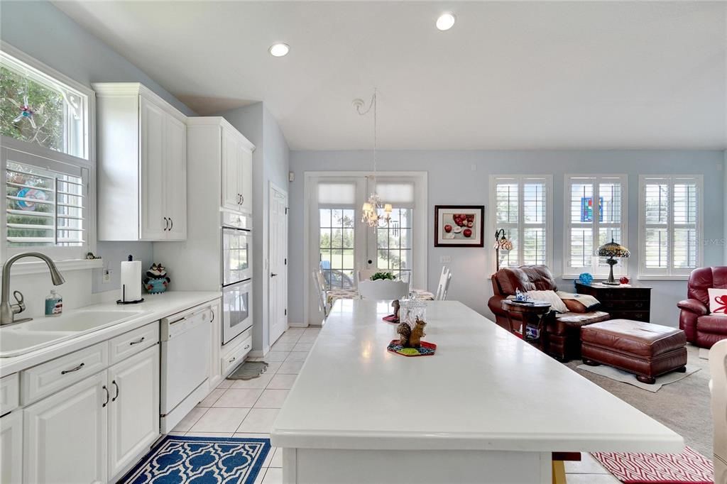 Kitchen and family room!