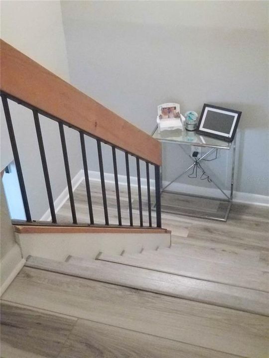 staircase looking down onto landing