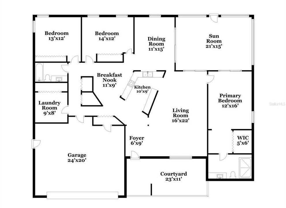 В аренду: $1,865 (3 спален, 2 ванн, 1755 Квадратных фут)