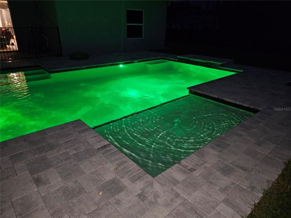 Pool at night