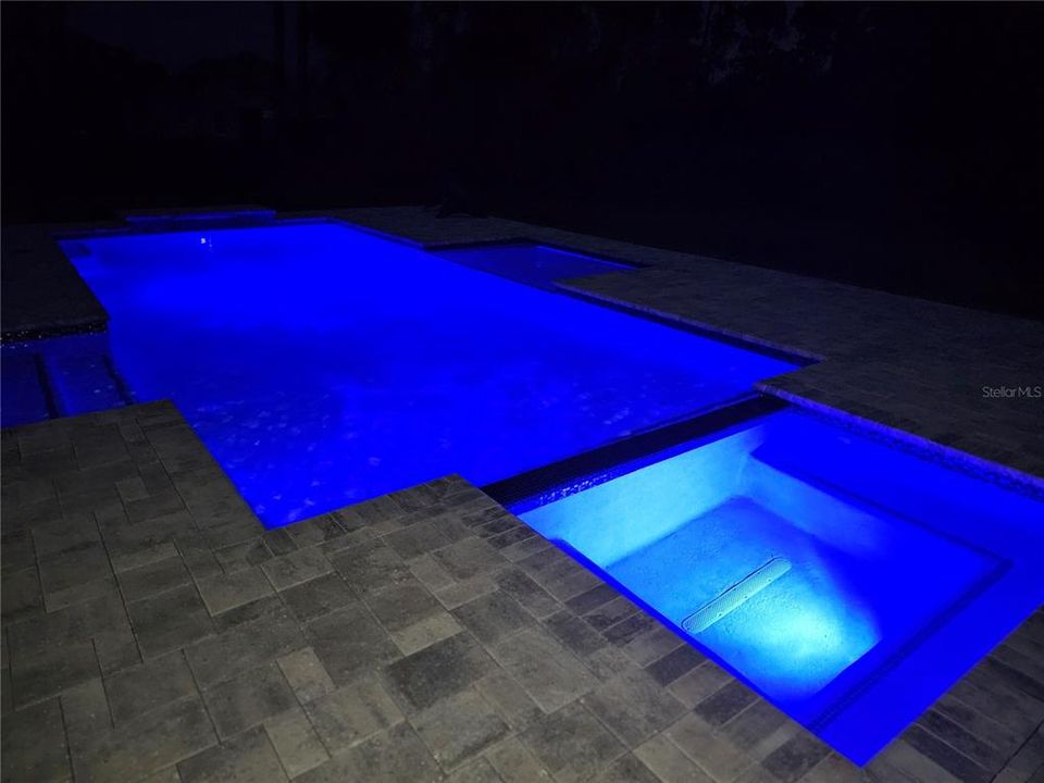 Pool at night