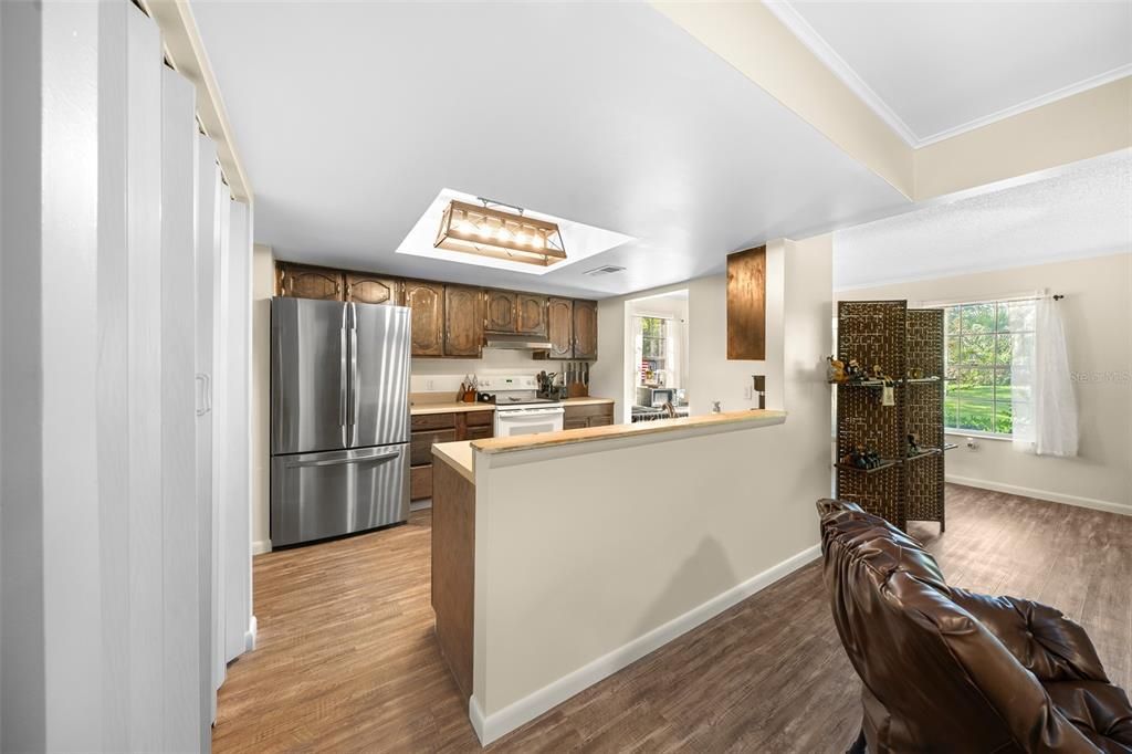 Family Room into Kitchen