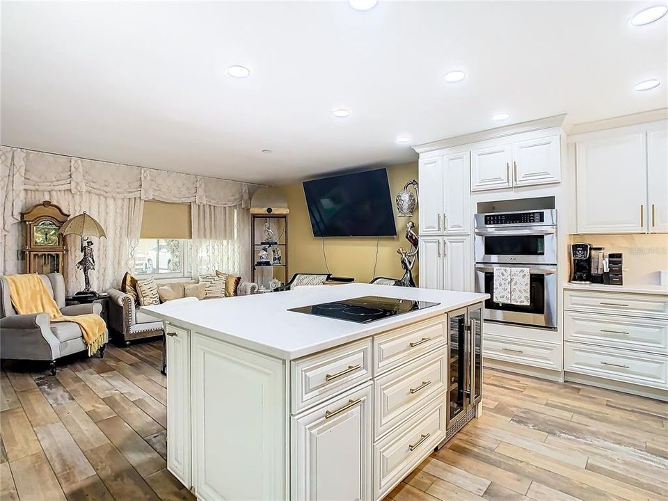 kitchen is open to living room