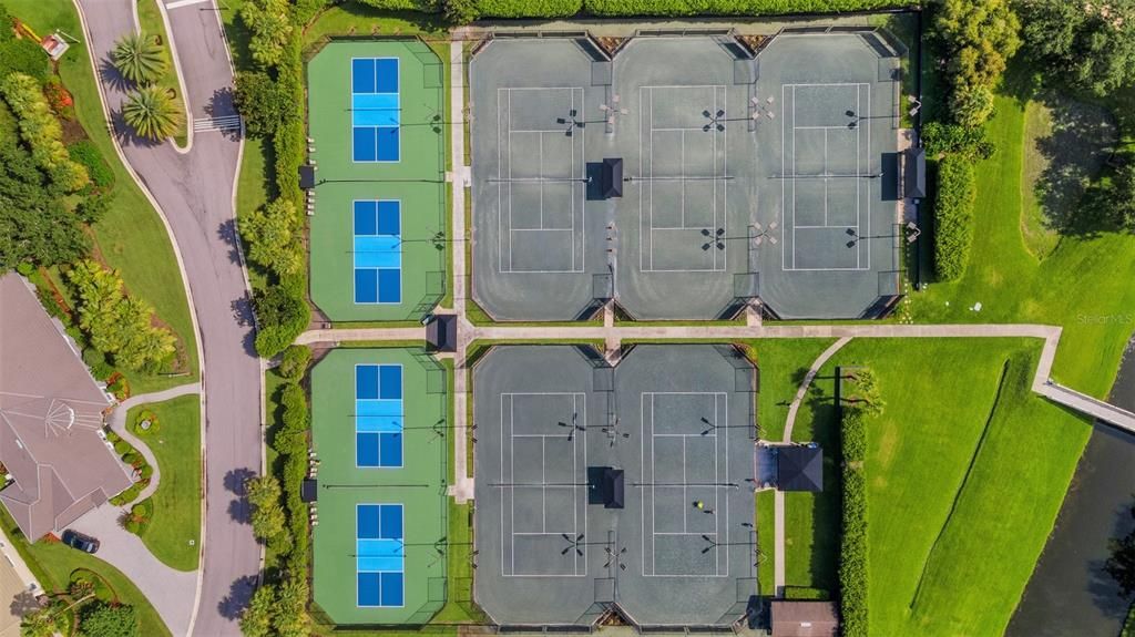 And boasts 5 clay/soft tennis courts and 4 newly resurfaced pickleball courts.