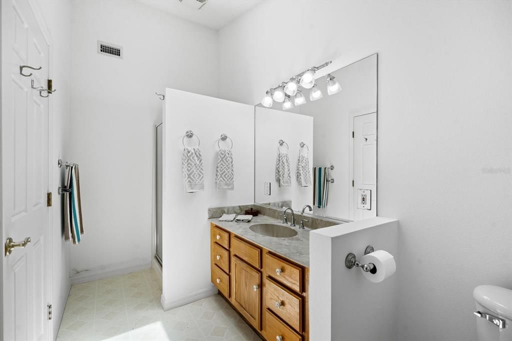 VANITY & SHOWER IN COTTAGE