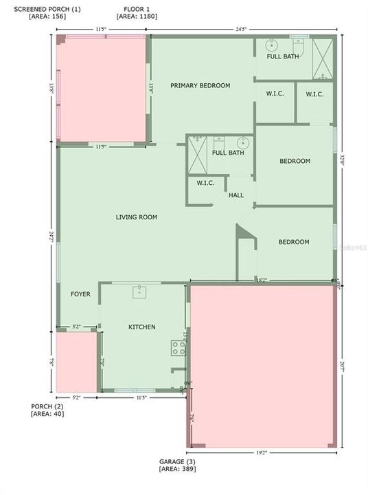 Под контрактом: $355,000 (3 спален, 2 ванн, 1180 Квадратных фут)