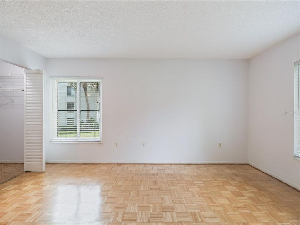 Master bedroom has beautiful natural lighting