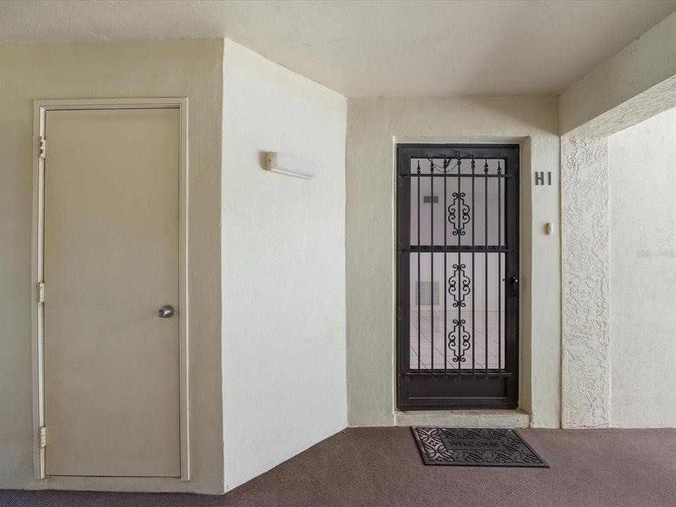 Front door on first floor for convenient access