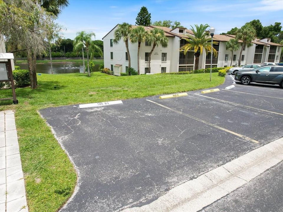 Assigned parking space right outside your unit