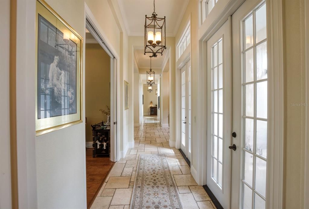 Hallway to Primary Suite and Office