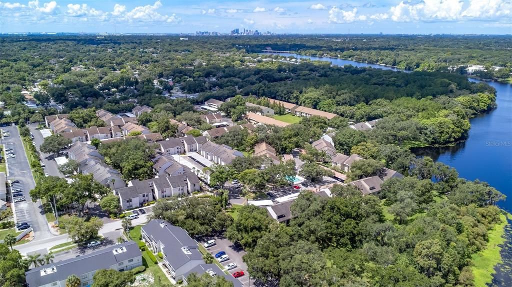 Aerial view of River Oaks