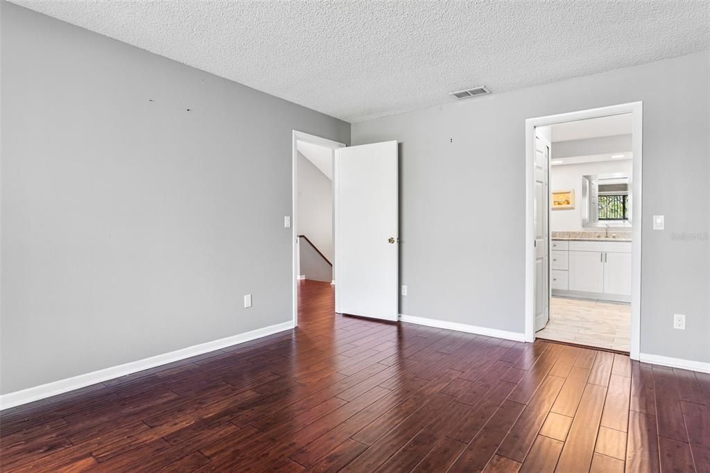 Master Bedroom located Upstairs