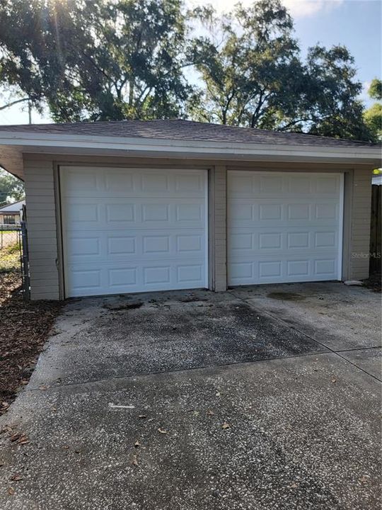 2 Car Detached Garage