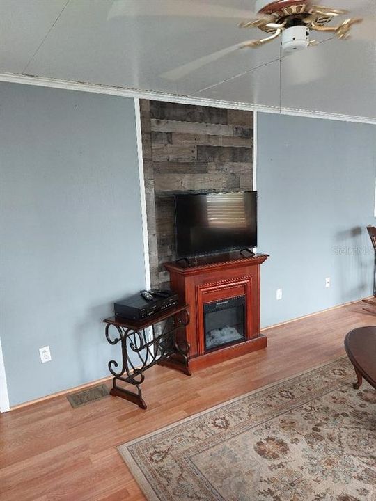 Fireplace in living room