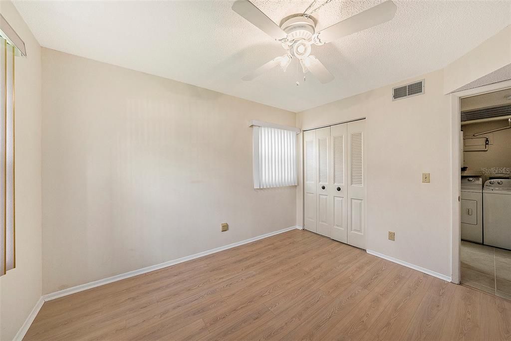 Second Bedroom with new laminate flooring