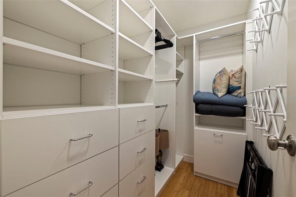 Primary Bedroom Professional Built Custom Closet System